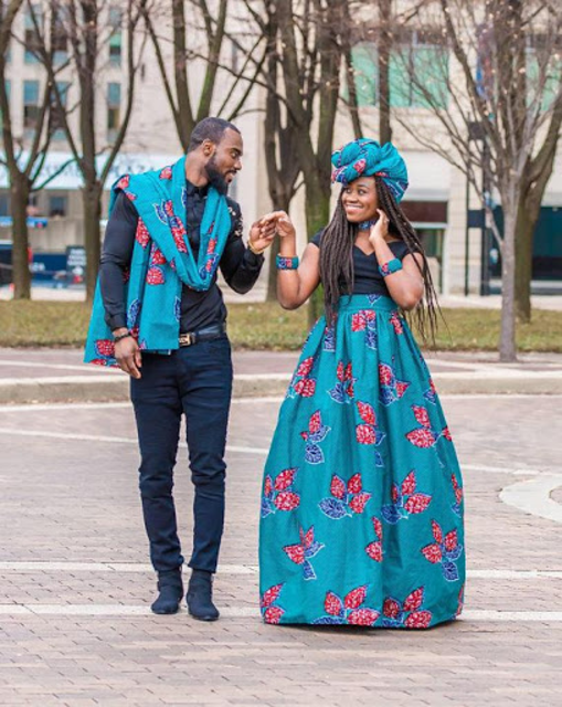 African dress outlet couple