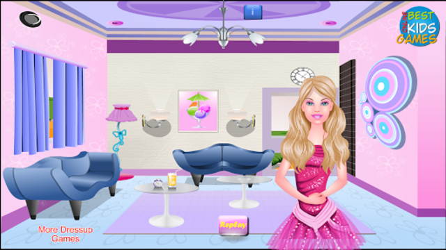 Barbie room deals decoration games