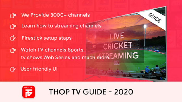 Thoptv live cricket discount app