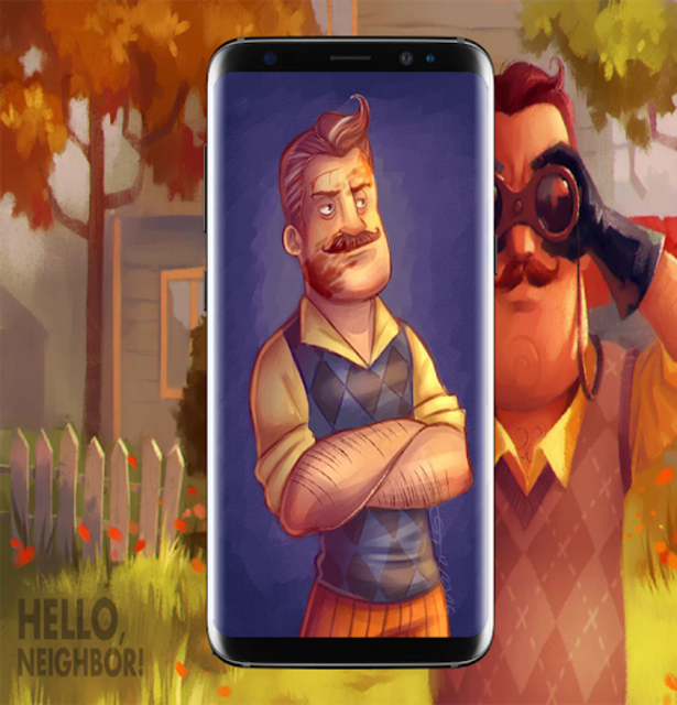 Hello deals neighbor wallpaper