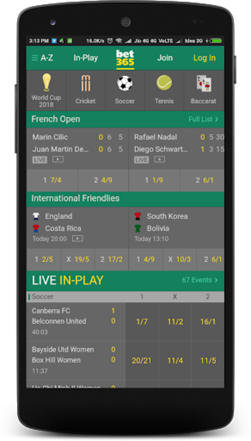 Bet365 football store live scores