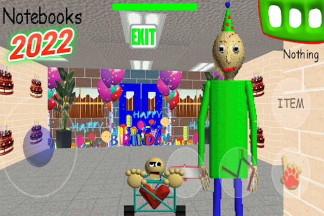 Baldi basics birthday bash with v2.0.2 fasguy mod menu by Baldi89989