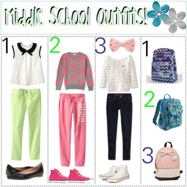 Cute school outfits outlet for middle school