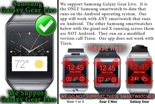 Samsung gear live online app