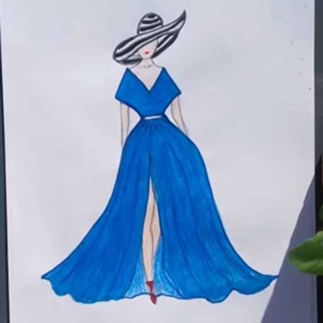 simple fashion drawings