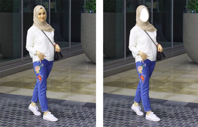 Hijab jeans outlet fashion style