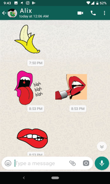 Whatsapp on sale dirty stickers