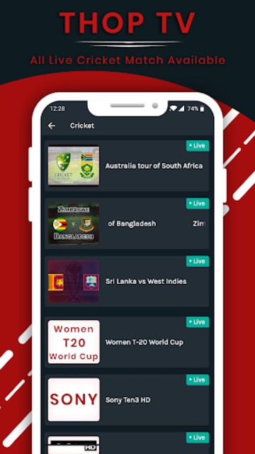 About Thop TV Live Cricket TV Google Play version Apptopia