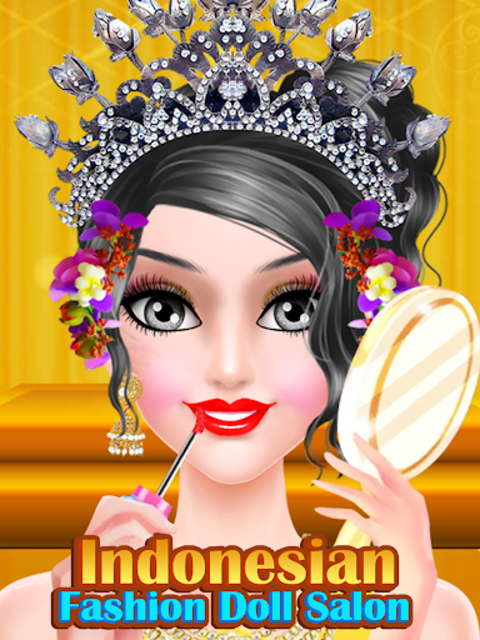 Indonesian doll fashion salon best sale dress up & makeover