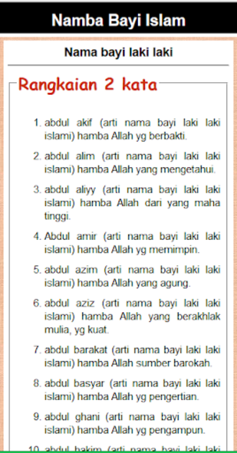 Nama Panjang Bayi Laki Laki Dari Alquran لم يسبق له مثيل الصور Tier3 Xyz