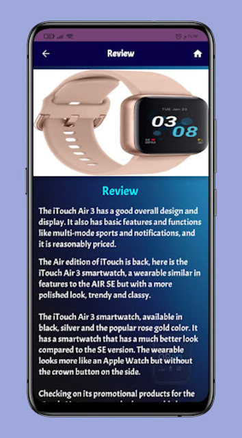 Reloj itouch online air