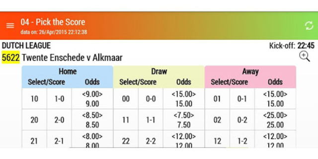 Spore pools football deals odds