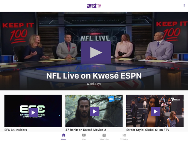 Kwese hot sale tv live