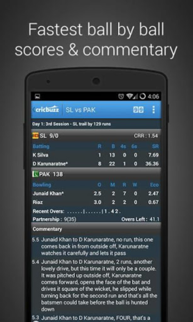 Cricbuzz live store cricket scores