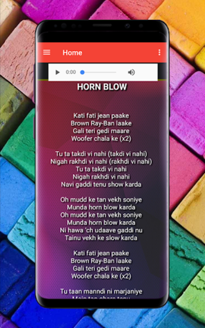 Horn blow best sale karda lyrics