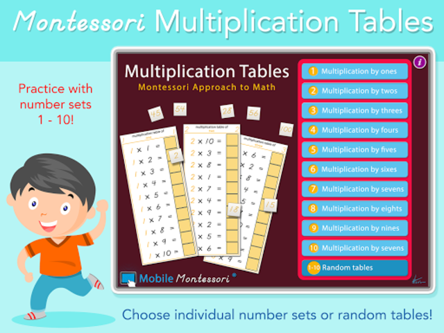 about multiplication tables montessori math for kids
