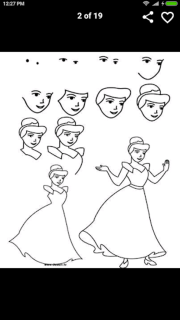 drawing of barbie step by step