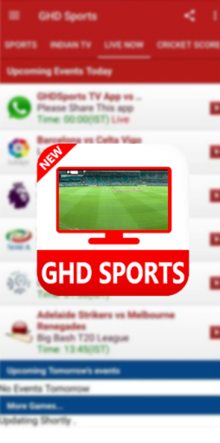 Ghd sports 2025 online tv