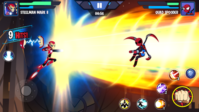 Stickman Fighter Infinity: Super Action Heroes - Gameplay Video 4 for  Android