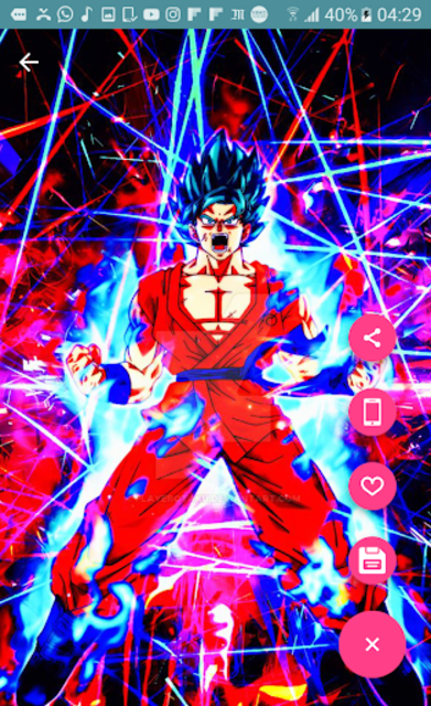 Goku Super Saiyan Blue Kaioken Live Wallpaper 