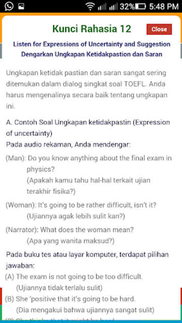 Contoh Soal Toefl Beserta Jawabannya | Sobat Guru