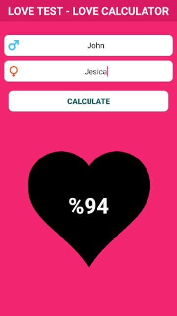 Love Test Calculator - Curiosidades