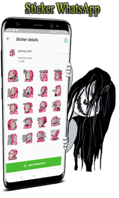 About Hantu Indonesia Pocong Stickers For WhatsApp - WA 