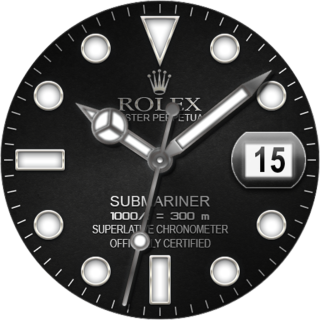 Rolex hot sale clock face