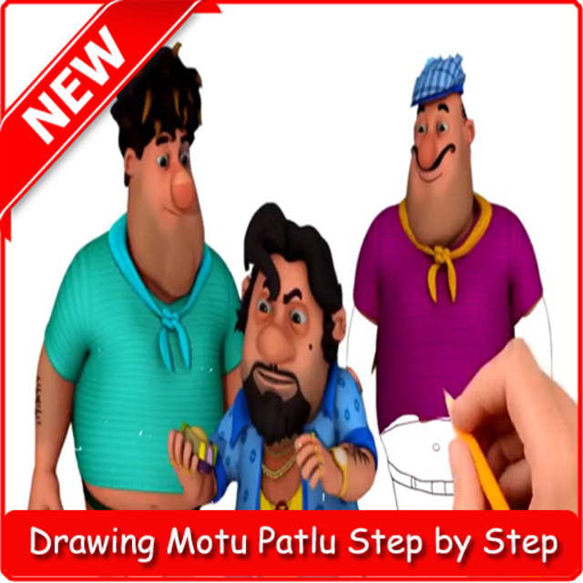 KIDS DRAWING BOOK! HOW TO DRAW MOTU FROM MOTU PATLU CARTOON STEP