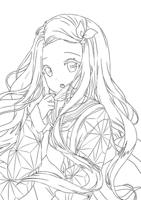 57  Anime Coloring Pages Nezuko  Free