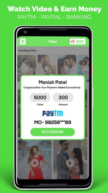 Watch video earn hot sale paytm money