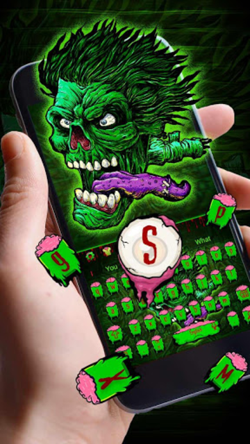 About Green Zombie Skull Graffiti Keyboard Theme Google Play Version Green Zombie Skull Google Play Apptopia