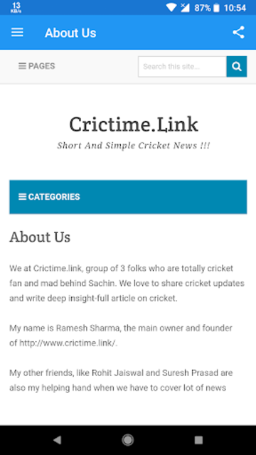 Crictime live cricket online t20