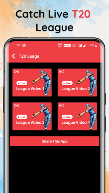 Ipl t20 discount live match app