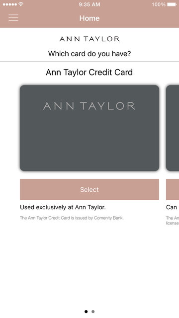 About: Ann Taylor Card (iOS App Store version)