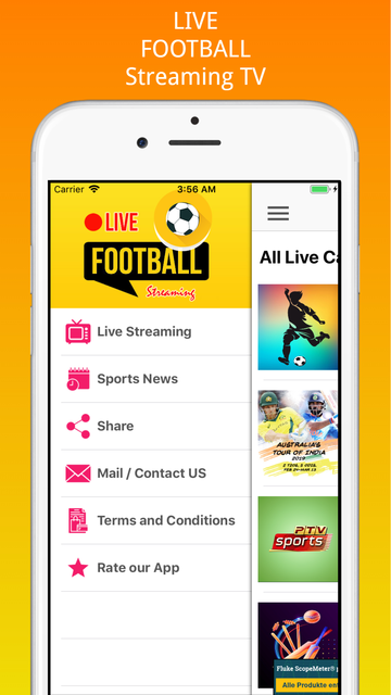 Live football discount streaming app ios