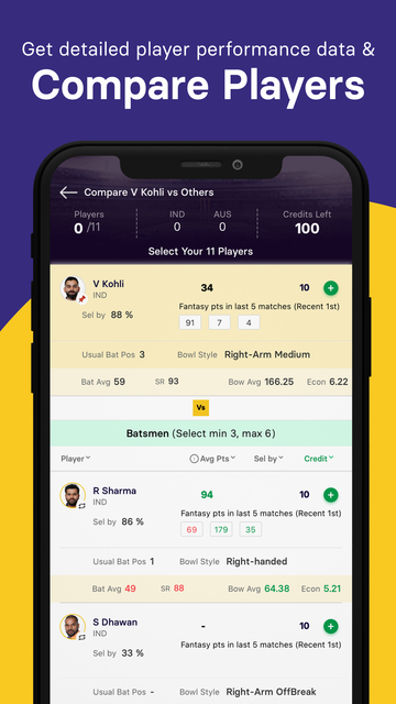 Gamezy - Fantasy Cricket App screenshot 10