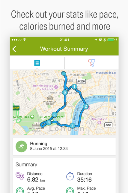 About Endomondo iOS App Store version Apptopia