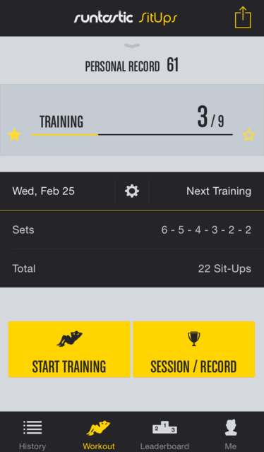 About Runtastic Sit Ups Trainer PRO iOS App Store version