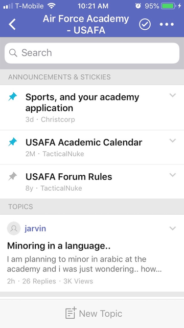 usafa service academy forums