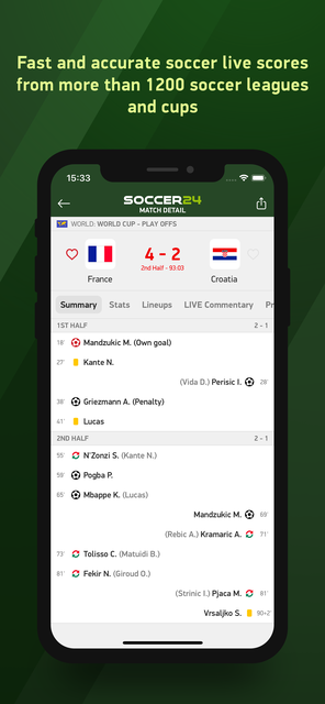 Football Livescores-Fixtures,Lineups,match Stats APK for Android