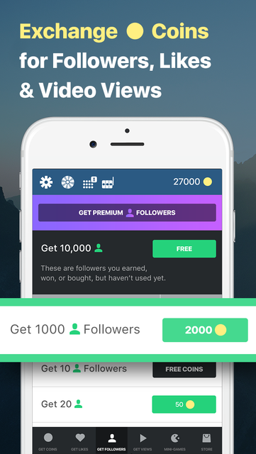 followers for instagram get free followers likes screenshot 4 - instagram followers coins ios