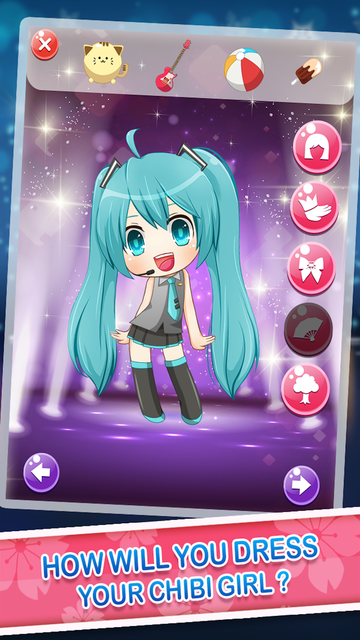 Chibi girl dress up online