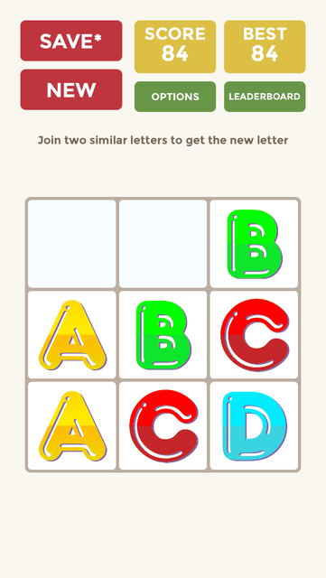 About 2048 Alphabet Version Swipe To Move Abc Tiles Like Numbers Ios App Store Version Apptopia